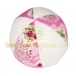 Balle hochet Fleurs roses (10 cm) - Trousselier
