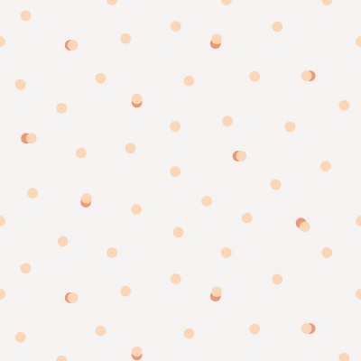 Papier peint à pois orangés by sarah betz (2,5 m)