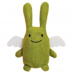 Doudou Ange lapin vert (18 cm) - Trousselier