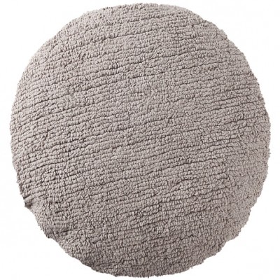 Coussin enfant rond gris clair (diamètre 45 cm)