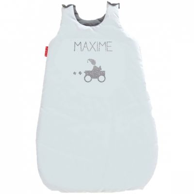 Gigoteuse hiver bleu ciel personnalisable (90 cm)