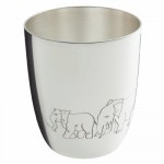 Timbale El�phants (m�tal argent�) - Ercuis