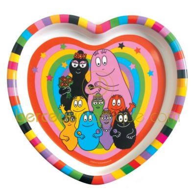 Assiette coeur Barbapapa par Petit Jour Paris