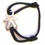Bracelet cordon silhouette ajour�e petit gar�on (or jaune ou blanc) - Loupidou