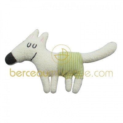 Doudou loup blanc par Trousselier