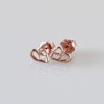 Boucles d'oreilles coeur BaA (argent plaqu� or rose) - BeA legami preziosi