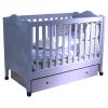 Lit b�b� � barreaux Tilleul avec panneaux pleins (sur roulettes avec tiroir ) (15 coloris) 