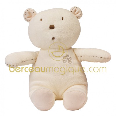 Peluche Gaston l'ourson �cru (12 cm) par Tartine et Chocolat