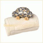 Couverture � poign�e moutonn� voiture ivoire (60 x 90 cm) - Trousselier