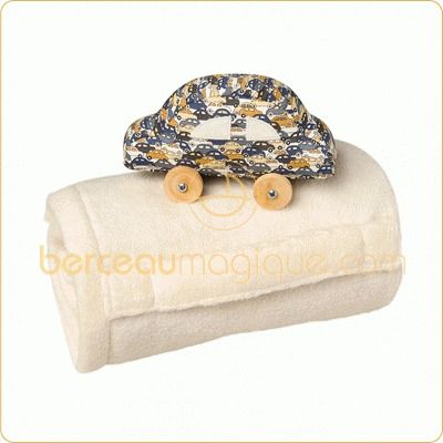 Couverture � poign�e moutonn� voiture ivoire (60 x 90 cm)   par  Trousselier