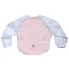 Bavoir polaire � manches rose (18-36 mois)