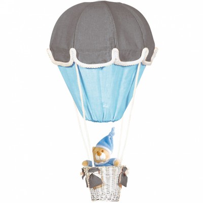 Lampe montgolfi�re gris fonc� / turquoise par Domiva