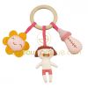 Set 3 pi�ces pour landau ninon biberon fleur
