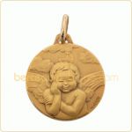 M�daille Petit Loupiot accoud� (or jaune) - A.Augis