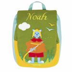Sac � dos b�b� Le pompier brod� ''Pr�nom'' - L'oiseau bateau