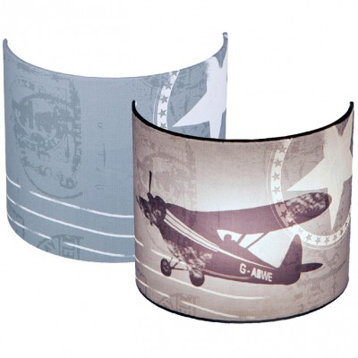 Applique murale silhouette grey airplane (20 x 24 cm)