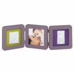 Cadre photo empreinte Baby Art Double Print Frame taupe par Baby Art