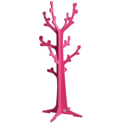 Arbre porte-manteau cerisier fuchsia