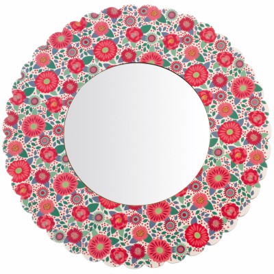 Miroir incassable fleuri