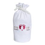 Sac � linge Petits Pieds (40 x 28 cm) - La maison des abeilles