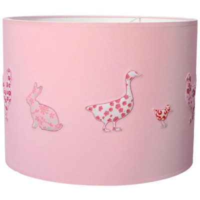 Suspension animaux de la ferme rose (35 cm de diamètre)