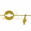 Gourmette petit tr�sor gar�on ajour� (or jaune) taille maman