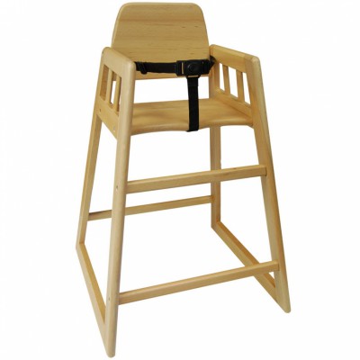 Chaise haute en bois clair american 2
