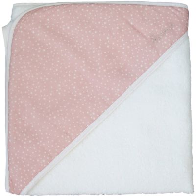 Cape de bain etoiles rose (80 x 80 cm)