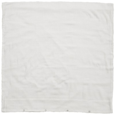 Drap de berceau en coton bio blanc (80 x 80 cm)