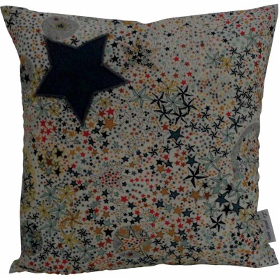 Petit coussin liberty multicolore (23 x 23 cm)