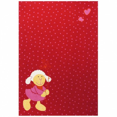 Tapis schnuggi rouge (80 x 150 cm)
