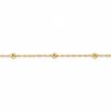 Collier cha�ne maille Singapour et boules (or jaune 750�) 