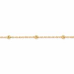 Collier cha�ne maille Singapour et boules (or jaune 750�)  - Berceau magique bijoux