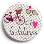 Magnet I love holidays - Mimi'lou