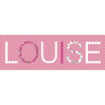 Tableau fille liberty personnalisable 6 lettres (60 x 20 cm)
