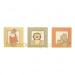 Cadre d�coration Baboum Zamba & Hippoum (3 pi�ces) - Noukie's