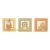 Cadre d�coration Baboum Zamba & Hippoum (3 pi�ces)