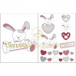 D�cors muraux adh�sifs repositionnables Lapin fragile - Candide
