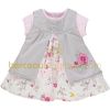 Ensemble robe et T-shirt Aquarelle rose (3 mois au 24 mois)