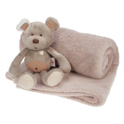 PlaiDou : Plaid + doudou BB Tradition (70 x 105 cm) par Candide