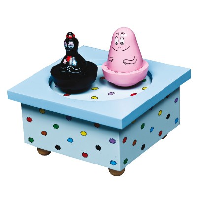 Bo�te � musique magn�tique Barbapapa bleue par Trousselier