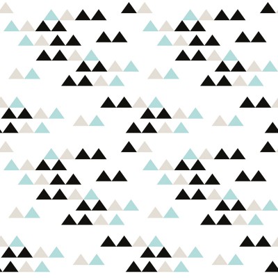 Papier peint série de triangles mint by claudia soria (2,5 m)