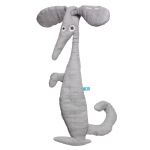 Doudou souris mousseline de coton Gris - WALLABOO