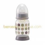 Biberon � pois poudr� rose 140 ml - B�aba