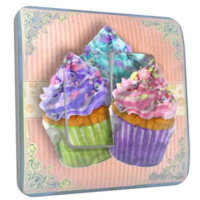 Interrupteur décoré double cup cake