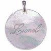Gravure pr�nom sur bijou en nacre (mod�le 29)