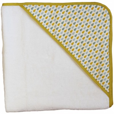 Cape de bain gouttes bleues (75 x 75 cm)