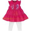 Ensemble robe en voile et leggings blancs (3 mois au 24 mois)