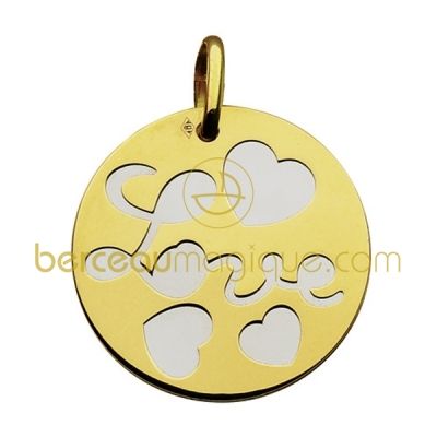 Pendentif message d'amour Love par A.Augis