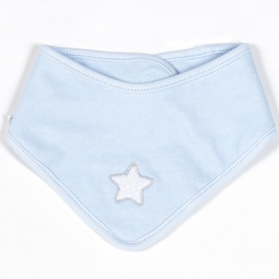 Bavoir bandana etoile bleu